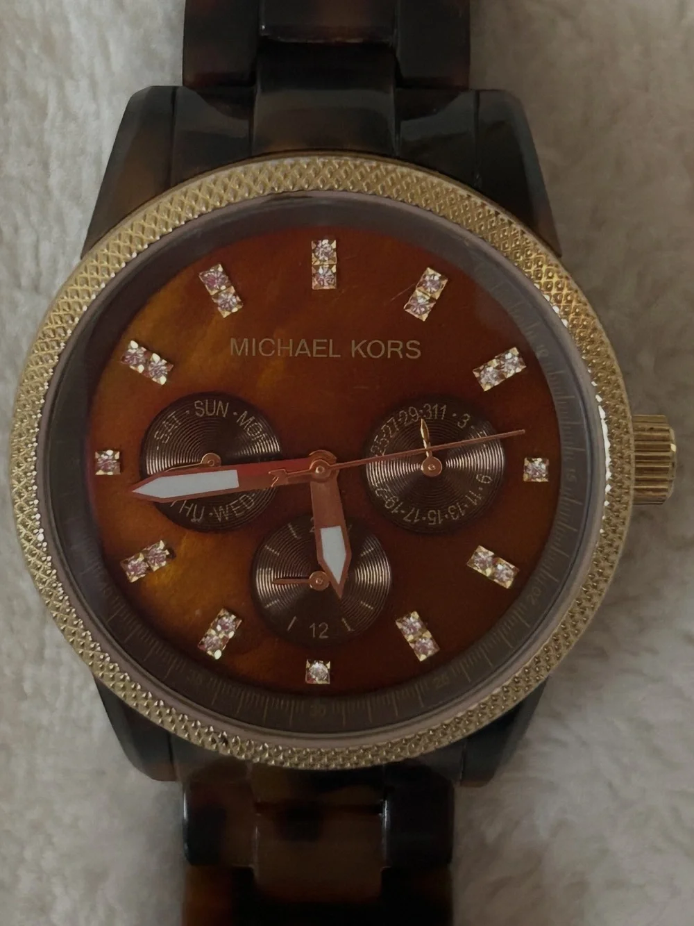 Michael Kors Brown Tortoise and Gold Women'sWatch